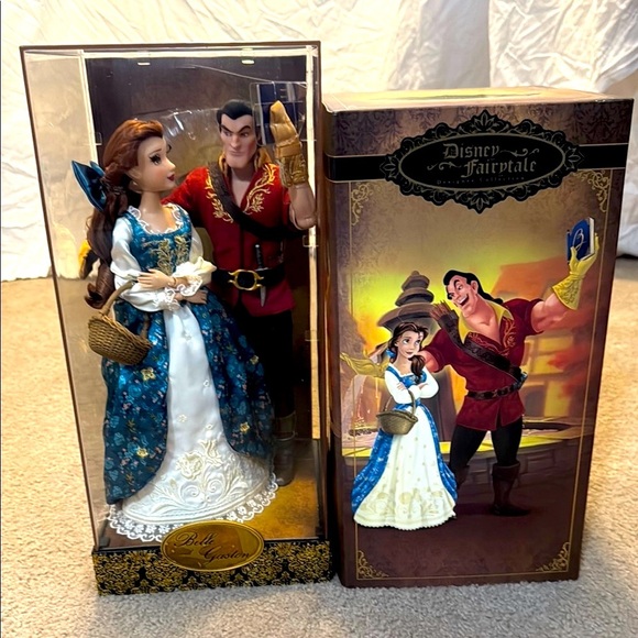 Disney Fairytale Designer Collection Belle and Gaston Dolls - Picture 1 of 15